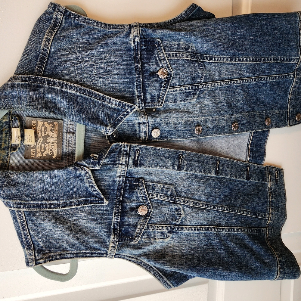 Blue Denim Vest Ladies Levis